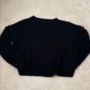 SHEIN Black Crew Neck Sweater